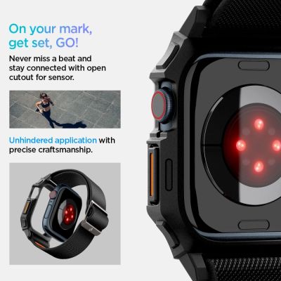 12. Spigen Lite Fit "PRO" Strap for Apple Watch 10 42mm - Black