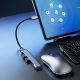 6. Dudao HUB 4in1 USB-C - 4x USB-A (3 x USB2.0 / USB3.0) 6.3cm black (A16T)