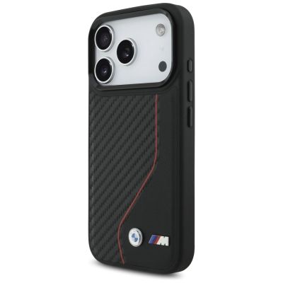 2. BMW M Carbon Line & Logo MagSafe Case for iPhone 17 Pro - Red
