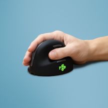 Ergonomic mouse R-Go Maus HE ergonomisch rechts Bluetooth mittel schwarz/sil retail
