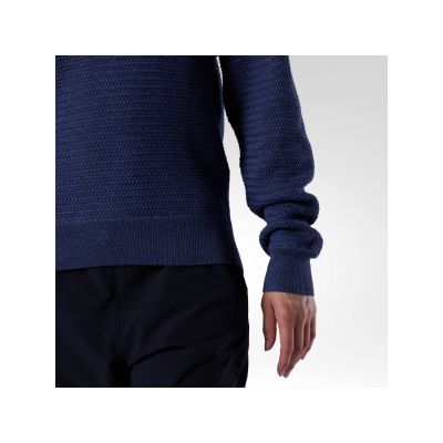 6. ROSSIGNOL Women's Sweater W Knitted V Neck Navy Blue