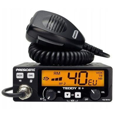 CB Radio PRESIDENT Teddy II+ 12/24V + ASC 7 colors AM/FM