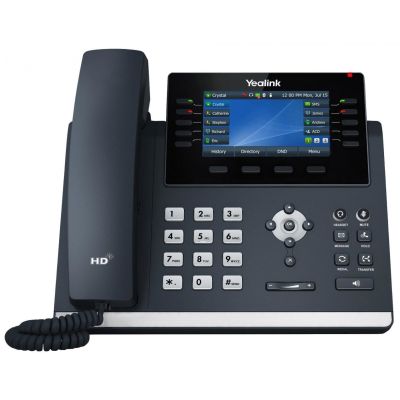 4. Yealink SIP-T46U VoIP Phone, Grey, LCD, Wi-Fi