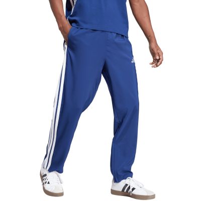 4. Men's adidas Essentials 3-Stripes Stanford Open Hem Pants Blue JE6400