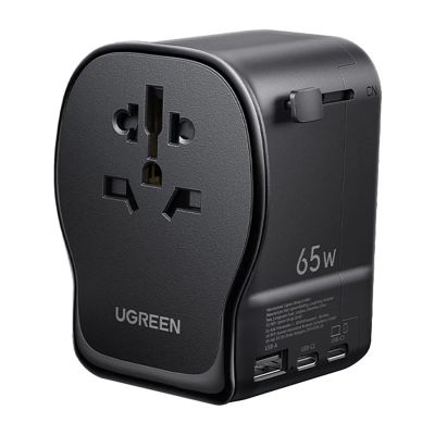 Ugreen S550 65W Universal Travel Adapter - Black