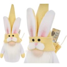 YELLOW BUNNY 20CM WITH GIFT BAG SPRING DECORATION