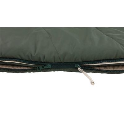 4. Outwell Caldera Lux Adult Semi-Rectangular Sleeping Bag Polyester Green