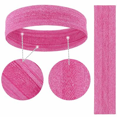 3. Elastic fabric headband for running fitness orange