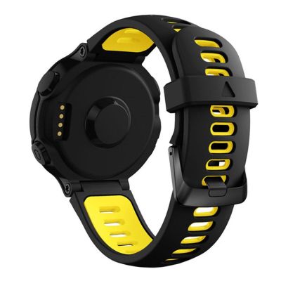 3. Silicone strap for Garmin G02 - black and yellow