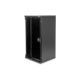 3. 10" network kit: 12U wall-mounted cabinet, shelf, power strip, 8-port switch, Cat.6 panel, black