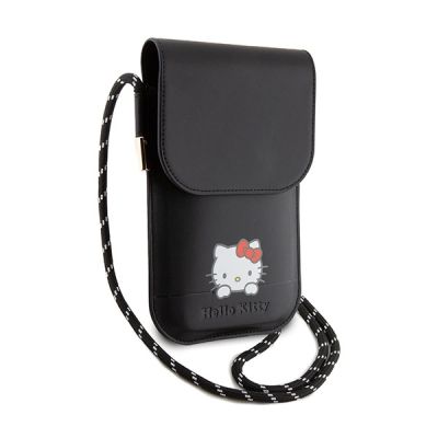 3. Hello Kitty Leather Daydreaming Cord bag - black