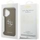 8. Guess Grained Big 4G Classic Logo iPhone 17 Case - Brown