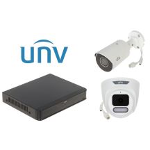 Surveillance kit KIT-NVR501-04B+IPC2128LE-ADF28KM-H+IPC3624LE-ADF28 2 cameras + Uniview recorder