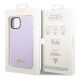 8. Guess GUHCP14SSLSMU iPhone 14 6.1" purple/purple hard case Silicone Vintage Gold Logo