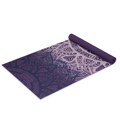 3. Gaiam Purple Lattice Yoga Mat 4 mm 64747