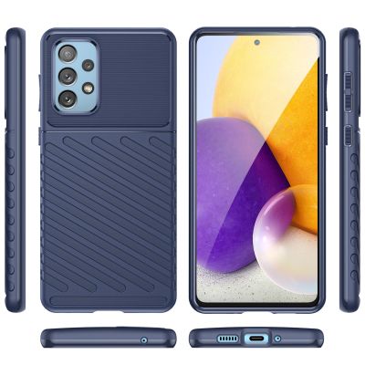8. Thunder Case flexible armored cover for Samsung Galaxy A73 blue