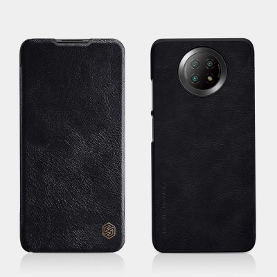 17. Nillkin Qin leather holster case for Xiaomi Redmi Note 9T 5G brown