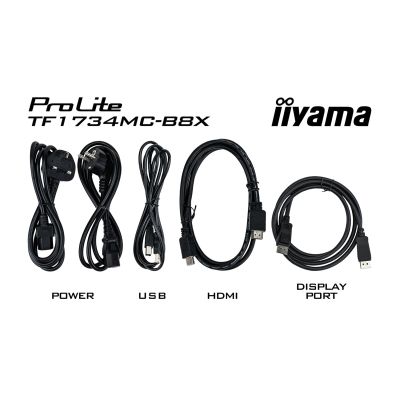 10. iiyama ProLite TF1734MC-B8X computer monitor 43.2 cm (17") 1280 x 1024 px Touchscreen