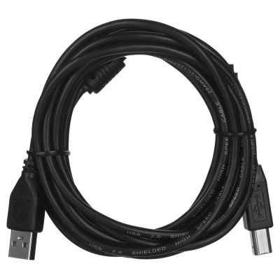 3. GEMBIRD CCF-USB2-AMBM-10 cable (USB 2.0 type AM - USB 2.0 type BM; 3m; black)