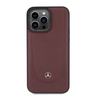 3. Mercedes MEHCP15LARMRE iPhone 15 Pro 6.1" red/red hardcase Leather Urban Bengale