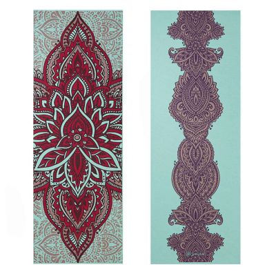 7. Gaiam Ara Rouge Double-Sided Yoga Mat 6 mm 63368