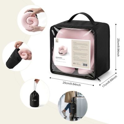 7. Tech-Protect ComfortRest Travel Pillow - Pink