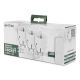 2. Entac ES-3S-RC Power Plug Adapter White
