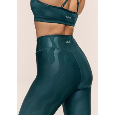 3. CASALL Women's Heat Printed High Waist Tights Training Leggings Gray