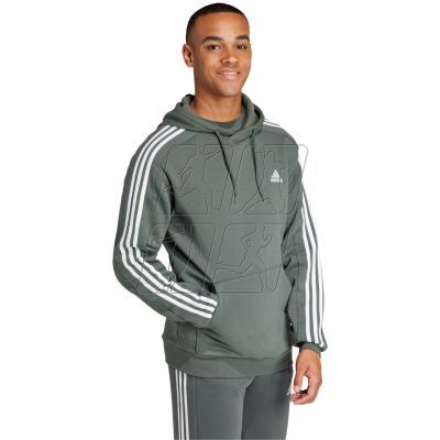 4. adidas Essentials Fleece 3-Stripes Hoodie M IX2366