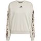 8. Women's adidas Animal Print 3-Stripes French Terry Sweatshirt Cream JM1836