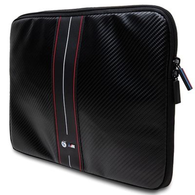 2. BMW Carbon & Red Stripe sleeve for a 14" laptop - black