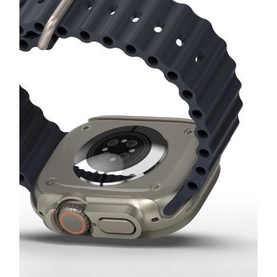 8. Ringke Slim 2-pack Case for Apple Watch Ultra 1/2 (49mm) - Clear & Titanium
