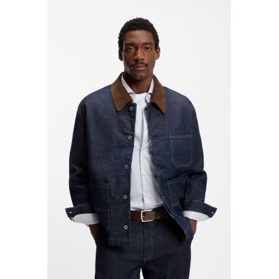 4. Boss Informal Jor-V_Sz40 men's belt made of genuine leather with a metal buckle