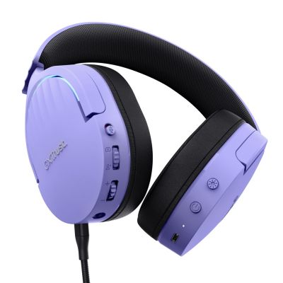 23. Trust GXT 491P FAYZO WIRELESS Purple Gaming Headphones