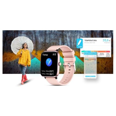 7. Giewont Pink Smartwatch GW230-1