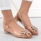 7. Transparent S.Barski W OLI248C gold sandals