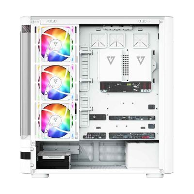 7. MODECOM VOLCANO AQ 200 ARGB MIDI CASE WHITE