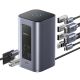 4. Baseus NU1 Air Spacemate hub 12in1 USB-C docking station - 2xHDMI 4K@60Hz 2xUSB-C 10Gb/s 2xUSB-A 5Gb/s 2xUSB-A (480Mb/s) RJ45 SD/microSD 3.0 USB-C (PD) - gray