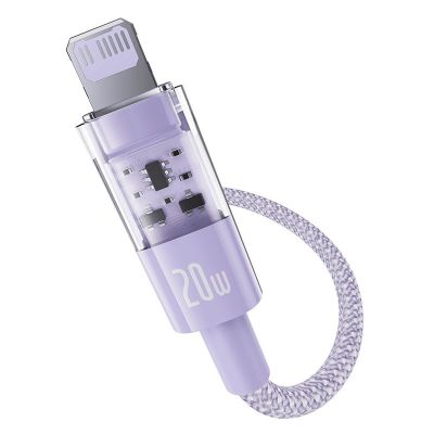 2. Baseus Gem USB C-IP Cable 20W 1m (Purple)