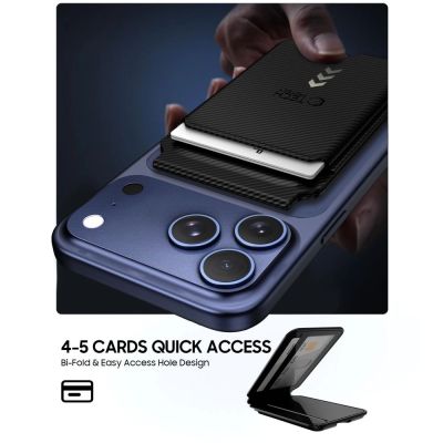 2. Tech-Protect MagWallet Stand MagSafe Magnetic Phone Wallet - Black