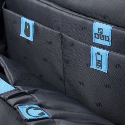 13. RIVACASE BACKPACK FOR LAPTOP FOR GAMERS 17.3" BORNEO, BLACK, GAMING, MADE OF WATERPROOF MATERIAL