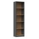 R50 bookcase 50x30xH181 anthracite/artisan