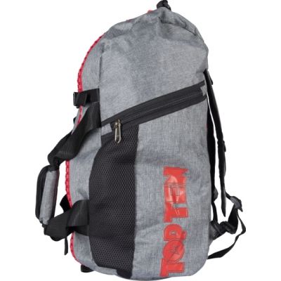 5. TOP TEN sports bag with backpack function "Grey" 55cm x 29cm x 27 cm