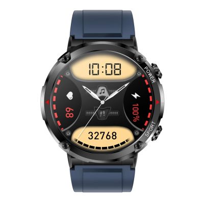 4. Gravity GT21-5 Smartwatch + Navy Blue Silicone Strap