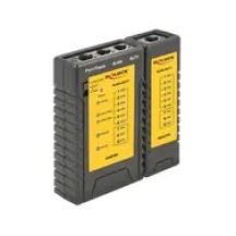 DeLOCK 86407 Network Cable Tester Twisted Pair Cable Tester Black
