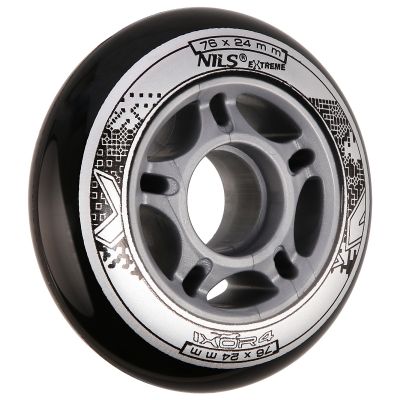 31. PU 76x24 82A BLACK WHEELS (4 pcs.) NILS EXTREME