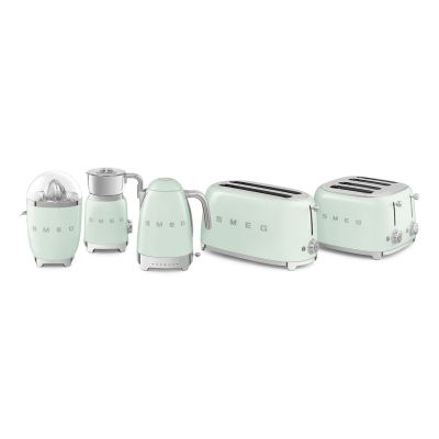 6. SMEG toaster model TSF02PGEU, pastel green color