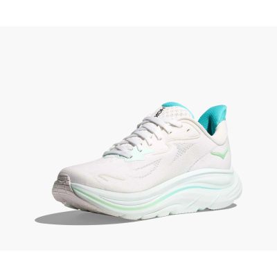 3. HOKA Clifton 10 Women's Running Shoes White/Cielo Blue (1162031‑WTCL)