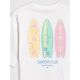 7. Girls' loose T-shirt with print 4F 4FJRSS26TTSHF3980-11S