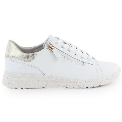 5. Women's white leather sneakers eVento 138